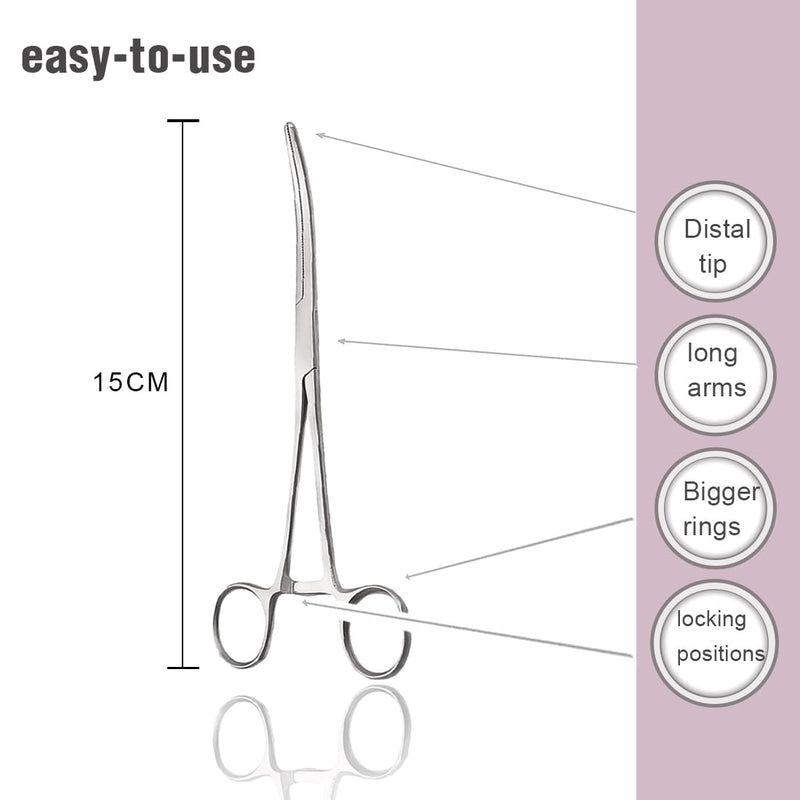 ASYKNM 2 pieces ear tweezers, dog ears plucking pliers, hair plucking pliers, dog hair plucking pliers, animal hair remover, stainless steel, rust-proof with internal teeth without lock in professional quality - PawsPlanet Australia