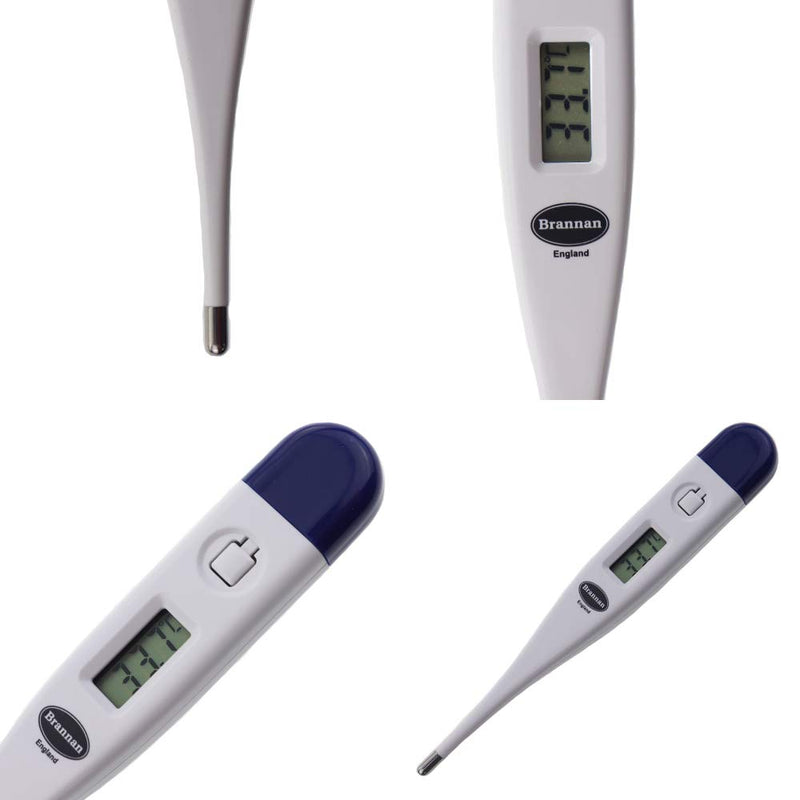 Brannan Digital Vets Thermometer For Pet Owners of Dogs Cats Horses Animals With FREE Veterinary Hobday's Spec Chart - PawsPlanet Australia