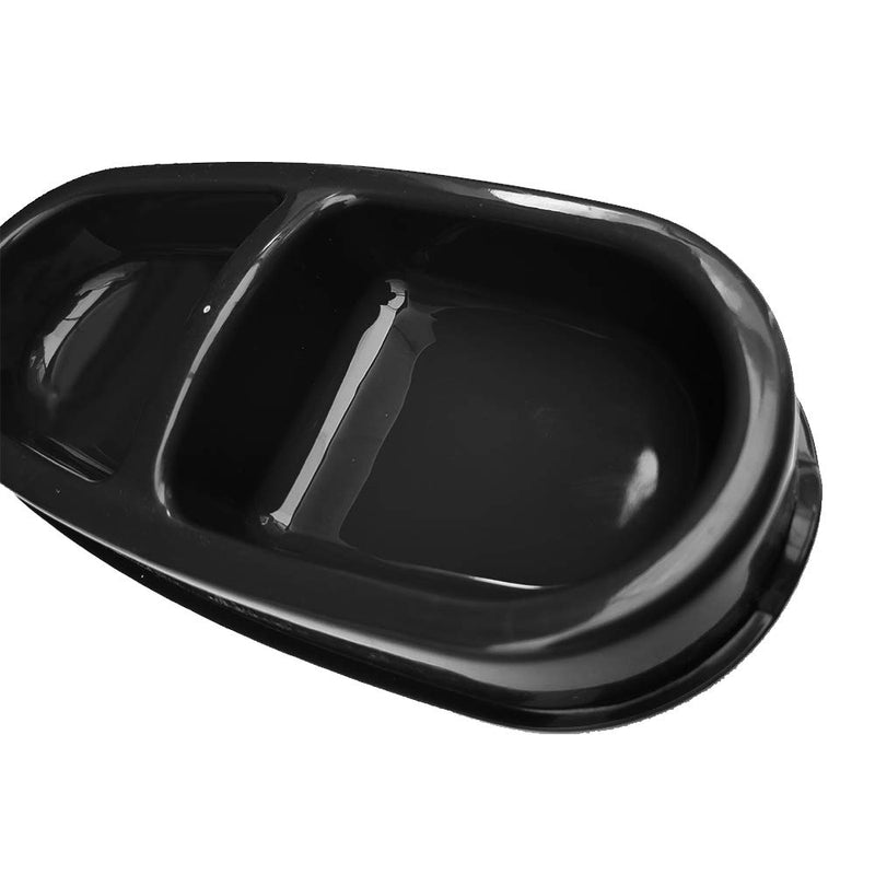 Cat Bowl – Black Coloured – Double Feeding Tray – NON-SLIP & SPILL FREE – Slightly Raised Platform – Protects Floor from Being Scratched - PawsPlanet Australia