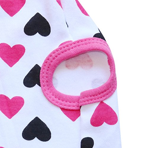 [Australia] - DroolingDog Pet Clothes Dog T-Shirt Cat Apparel for Small Dogs Medium (5.5lb-8.8lb) Pink 