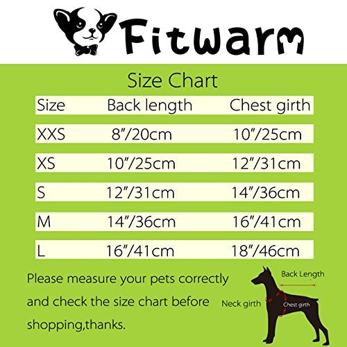 Fitwarm Sweetie Watermelon Pet Clothes for Dog Dress Sundress Shirts - Red XXS (Chest10" Back8") - PawsPlanet Australia