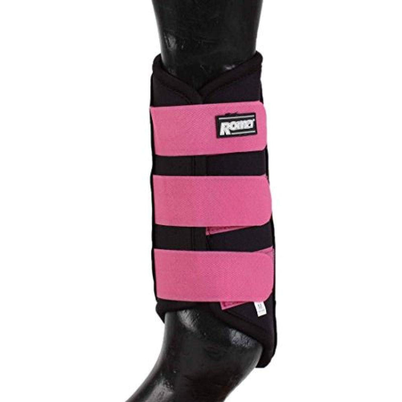 Weatherbeeta Roma Neoprene Brushing Boot Cob Black Blue - PawsPlanet Australia