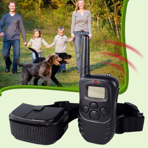 [Australia] - SmartEraWaterproof Rechargeable LCD Display Static Virbration Control Dog Anti Bark Training Collar for One Dog with 100lv 