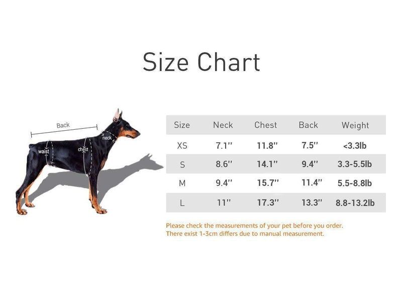 DroolingDog Dog Cute Shirts Puppy Clothes Vest for Small Dogs, Pack of 3 Large (8.8-13.2lb) Multi-colored #1 - PawsPlanet Australia
