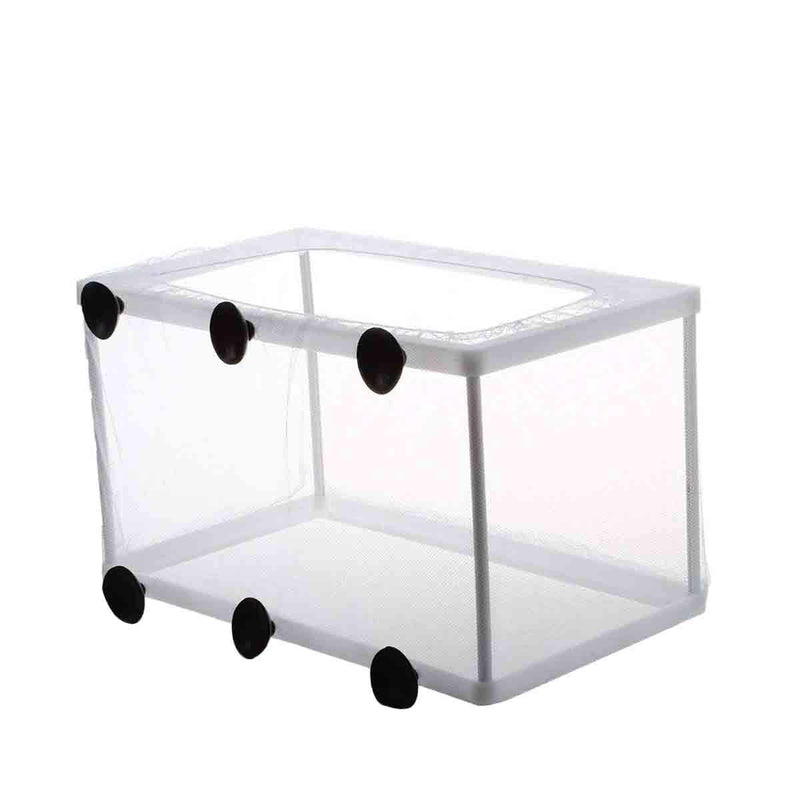 COMOK White Nylon Mesh Fish Fry Hatchery Breeder Box Separation Net w Suction Cups 2Pcs - PawsPlanet Australia