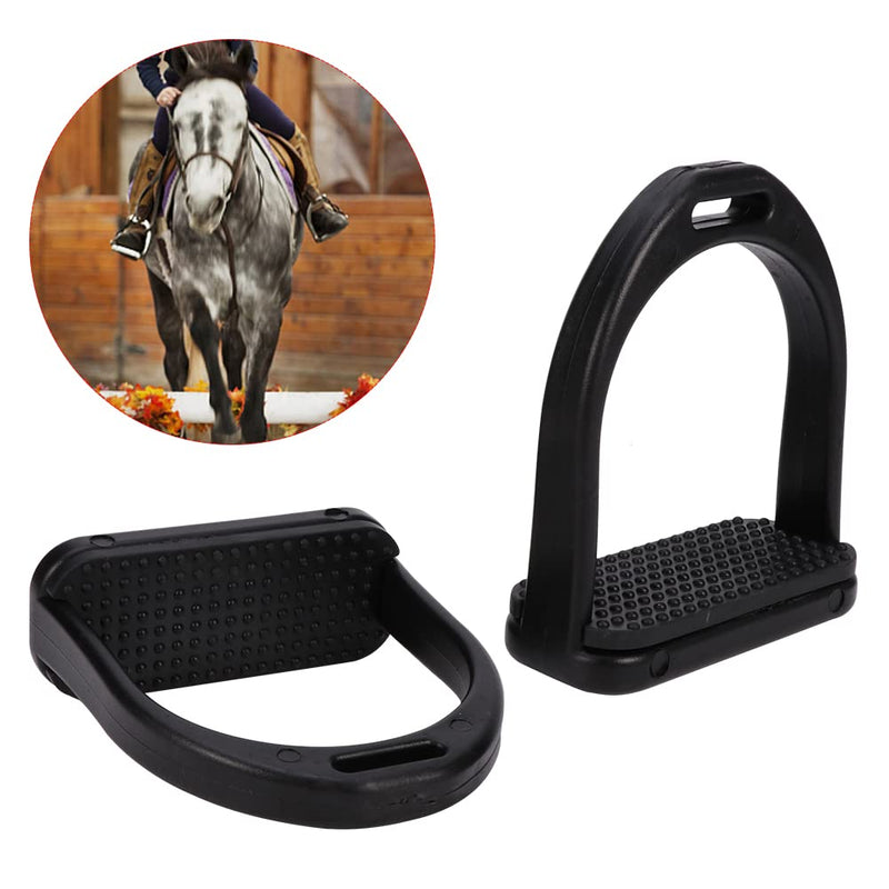 MOVKZACV Safety Stirrups,2Pcs Horse Riding Stirrups,Lightweight Wide Track Equestrian Stirrups Treads with Non-slip Rubber Pad,Equestrian Supplies for Childen/Adults(90 x 96 mm,for Childen) s for child - PawsPlanet Australia