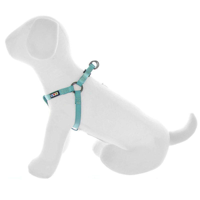 [Australia] - Pawtitas Pet Adjustable Solid Color Step in Puppy/Dog Harness 6 feet Matching Collar and Harness Sold Separately Extra Small Teal 