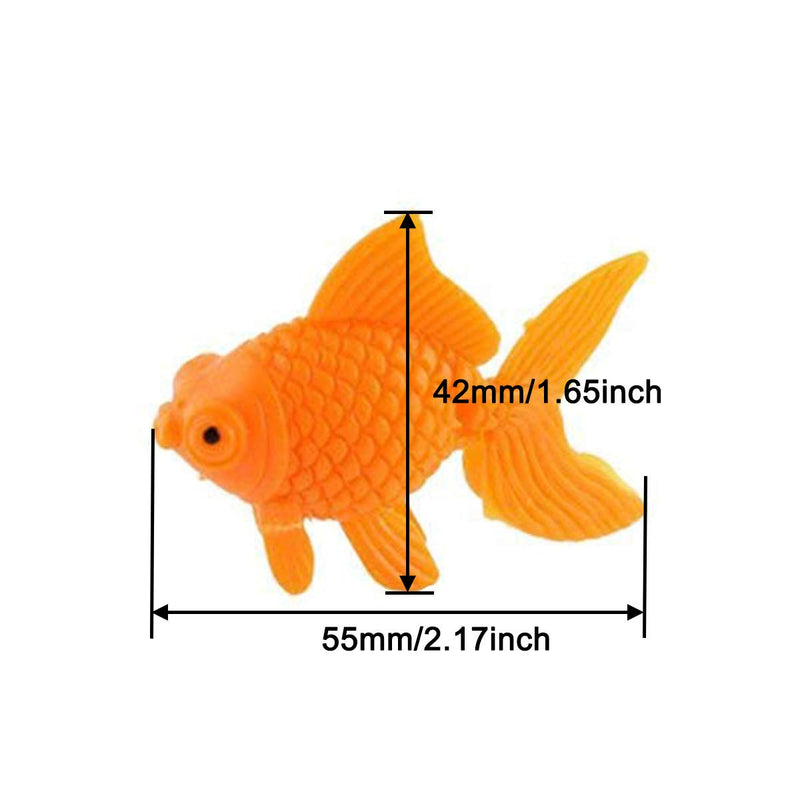 [Australia] - XMHF Aquarium Fish Bowl Tank Artificial Floating Plastic Orange Decor Goldfish Ornament Fish Tank Decoration 10PCS 