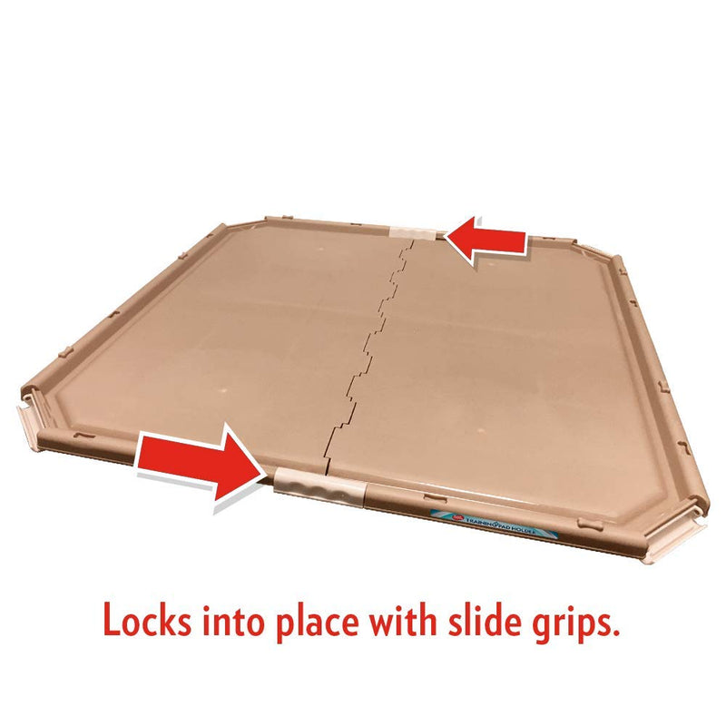 [Australia] - Simple Solution Dog Pad Holder | Portable Tray for Pet Training and Puppy Pads | Protection Against Pad Leakage, Bunching, and Shredding | Fits Pads 21 x 21 Inches or Larger 