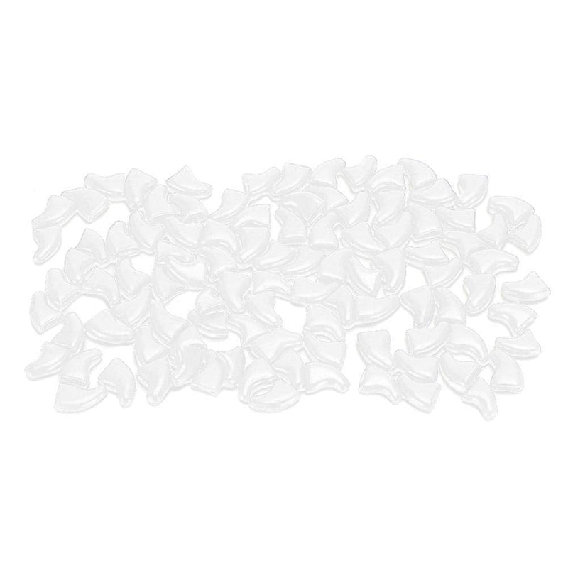 Cat Nail Caps, 100 Pieces Soft Cat Nail Protectors with Glue for Cats Kitten Safe Anti Scratch(White L) - PawsPlanet Australia