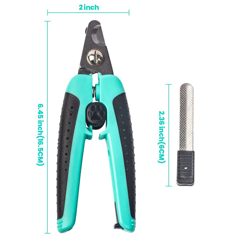 66% Dog Nail Clipper & Trimmers with Free Nail File - Safety Guards to Avoid Over-Cutting - Professional Grooming Tool for Pets - Razor Sharp Blades Sturdy Non Slip Handles - PawsPlanet Australia