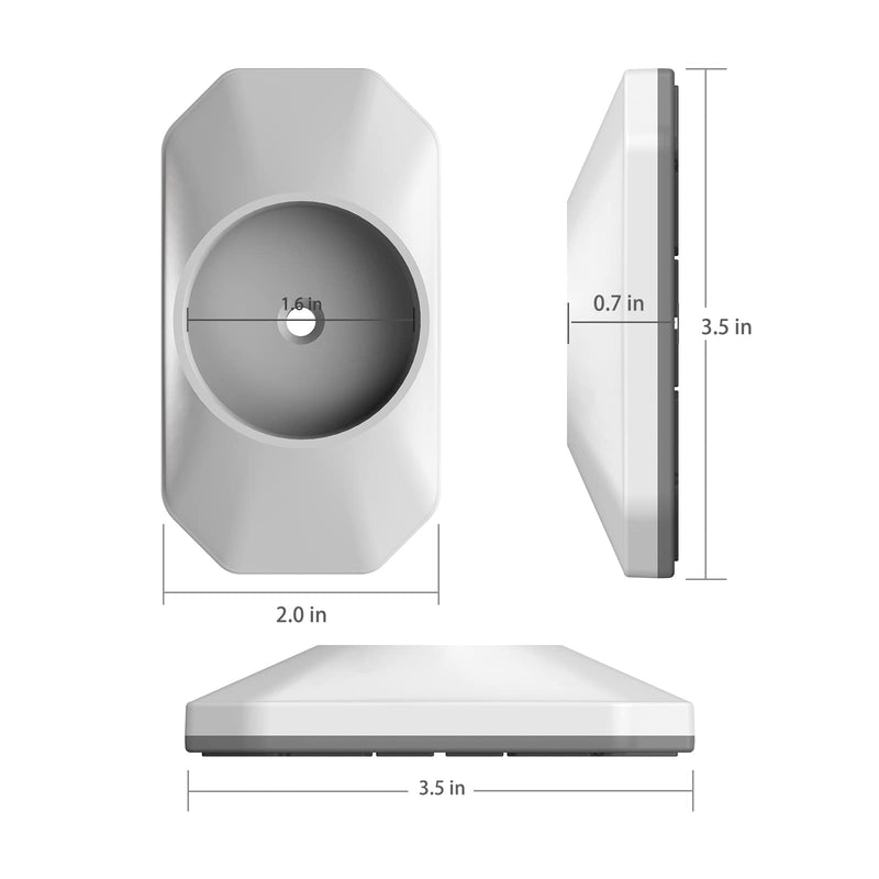 ICERO - Baby Gate Wall Protector - Protect Walls & Doorways from Pet & Dog Gates - for Child Pressure Mounted Stair Safety Gate- 4 Pack, White 4-Pack White - PawsPlanet Australia