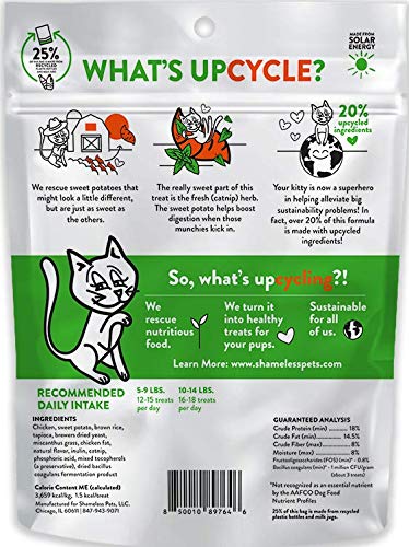 Shameless Pets Crunchy Cat Treats (Catnip N Chill, 3-Pk) | Natural, Low-Calorie Treats for Cats | Made w/ Real Chicken & Catnip | Supports Digestive Health Catnip N Chill 3 Pack - PawsPlanet Australia