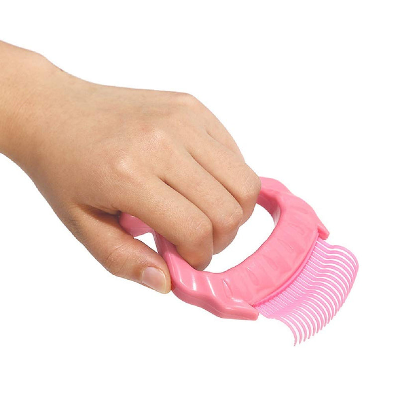 [Australia] - BONANA Pet Comb Dog Cat Shedding Trimming Hair Removal Soft Brush Pet Grooming Massage Tools, Safe and Gentle Plastic Claw Teeth for Removing Matted Fur, Knots and Tangles Crowd Teeth 
