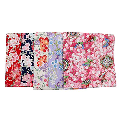 [Australia] - Mruq pet 5PCS/Pack Dog Bandanas Flower Triangle Bibs Scarf Accessories Japanese Style 