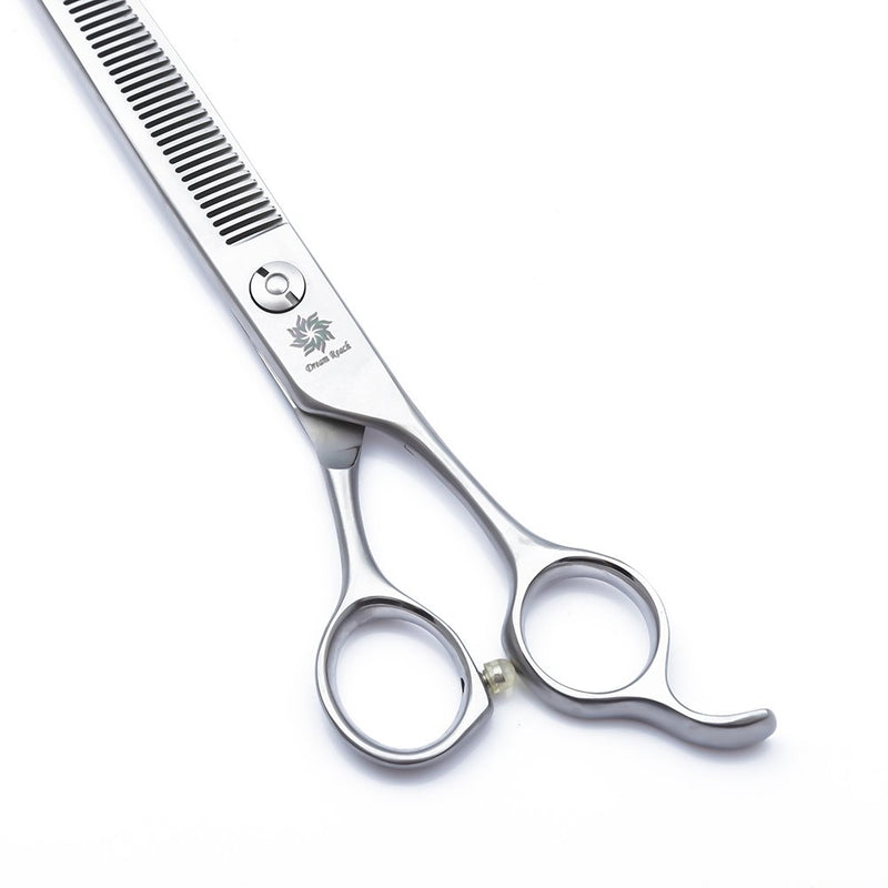 6.5 Inch Matte Silver 45 Teeth Dog Grooming Scissors Japanese 440C Stainless Steel Pet Groomer Scissors Shears for Thinning/Blending/Texturizing (B-7.0-Thinning Scissor) B-7.0-Thinning Scissor - PawsPlanet Australia