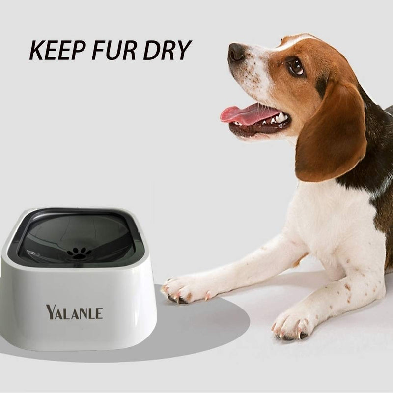 [Australia] - YALANLE Dog Bowl Pet Water Bowl No-Spill Dog Water Bowl Slow Water Feeder Vehicle Carried Pet Water Dispenser 35oz Feeder Bowl for Dogs/Cats 