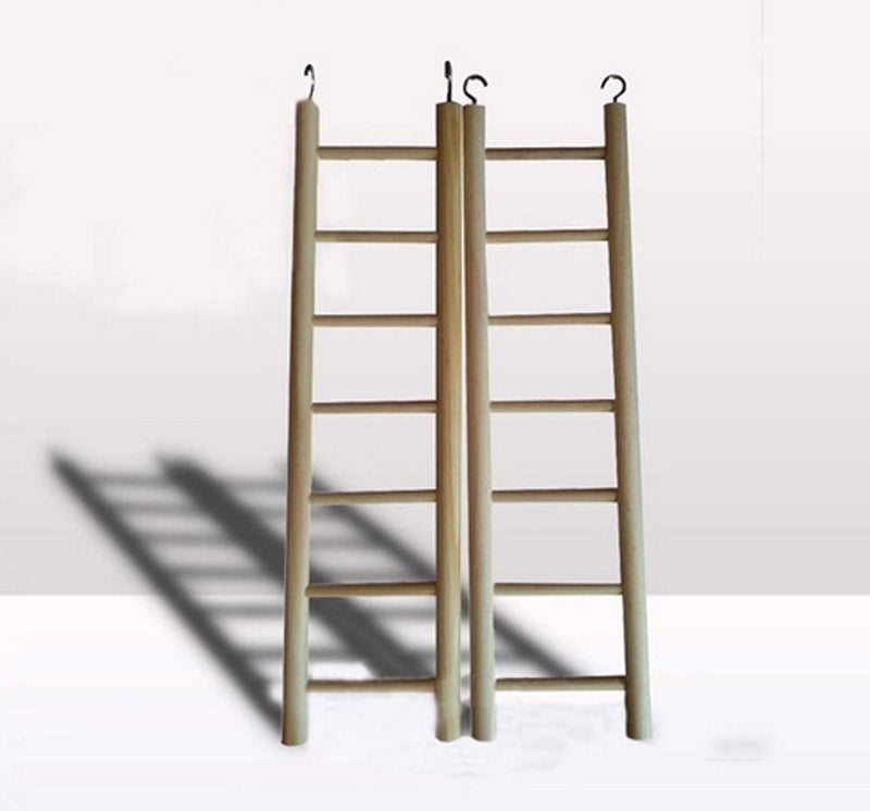 [Australia] - Birds Toys Wooden ladders Climbing the ladder Bird Cage Accessories Hamsters Parrot Toys Pet Supplies 