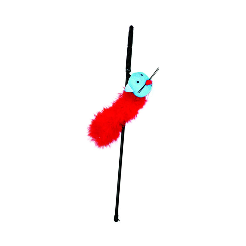 [Australia] - Ethical Feather Boa Toy with Wand and Catnip Cat Toy 