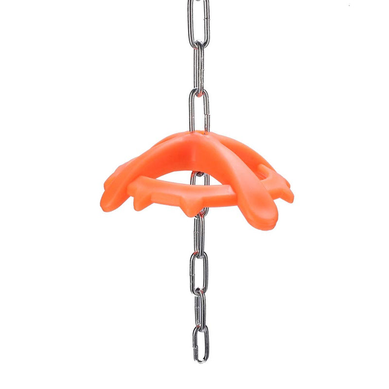 Weiyiroty With Long Metal Chain Plastic Bite Toy, High-Strength Veterinary Toy, Hollow Bite Plate Design for Pig Piglets - PawsPlanet Australia