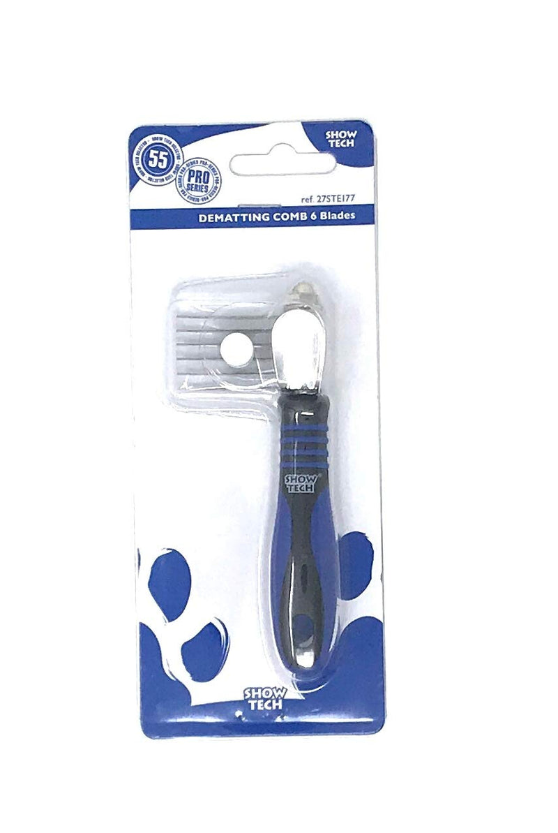 Show Tech detangler with 6 blades approx. 3cm long - PawsPlanet Australia