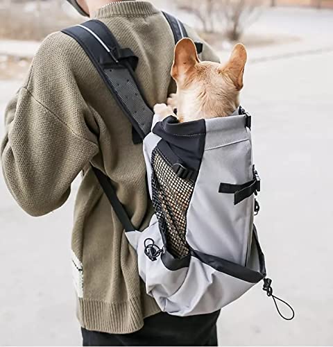Dog Backpack Carrier with Side Pockets, Dog Carrier, Backpack for Dogs, Pet Carrier, Dog Hiking Backpack, Dog Carrying Bag Small Black - PawsPlanet Australia