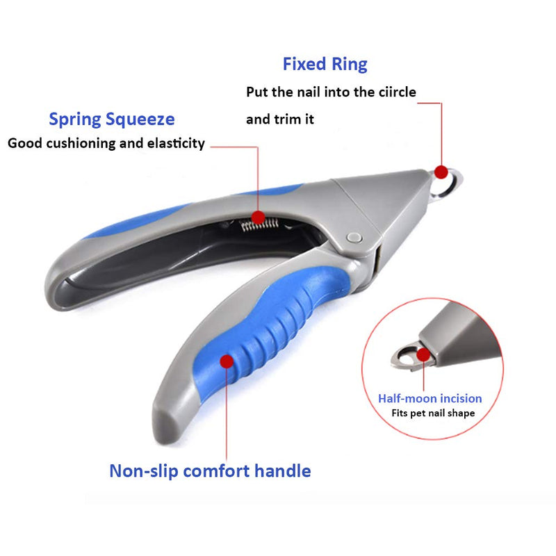 [Australia] - RosaClub Dog Nail Clippers, Professional Stainless Pet Grooming Tool, Razor Sharp Blades, with Free Nail File 