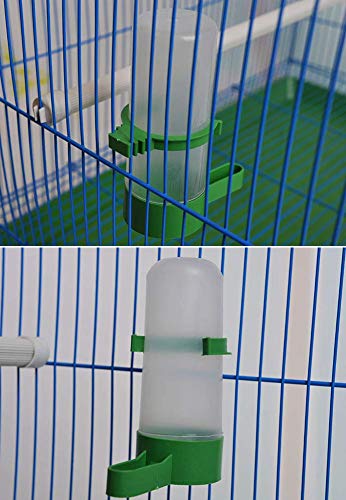 Lenlorry Automatic Bird Feeder Water Dispenser Set, Food Bowl Bottle Drinker Container Cups Cage for Small Bird Pet Parrot Budgie Lovebirds Cockatiel Canaries Parakeets Finch 5 Pcs - PawsPlanet Australia