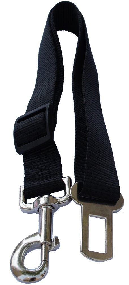 [Australia] - Lanyarco Safety Seat Belt Vehicle Seatbelts Harness Leash for Dogs,Cats Black Red 
