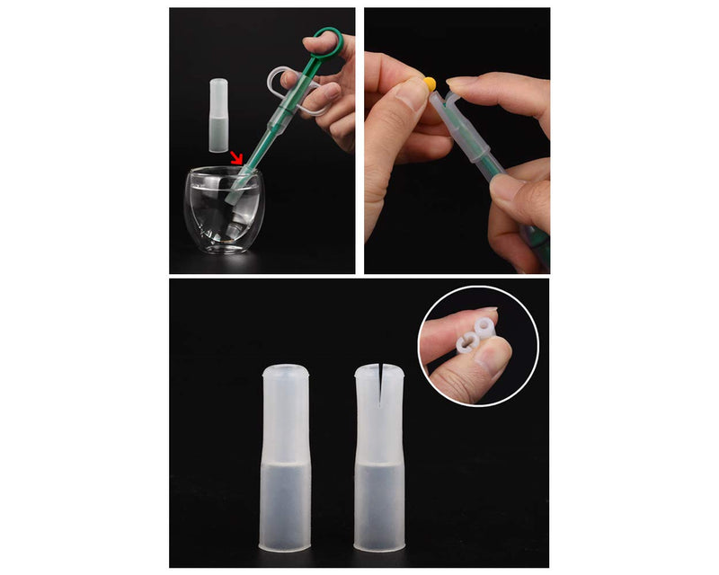 ds. distinctive style Plastic Pet Pill Tablet Feeder Durable Injector Syringes Medical Feeding Tool with Soft Tip for Cats Dogs (Green) - PawsPlanet Australia