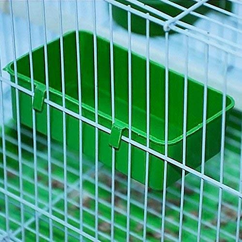 [Australia] - Bird Seed Food Feeder Dish Water Feeder Bowl for Parrot Budgies Parakeet Cockatiel Conure Lovebird Canary Finch Cage 4.7inch 