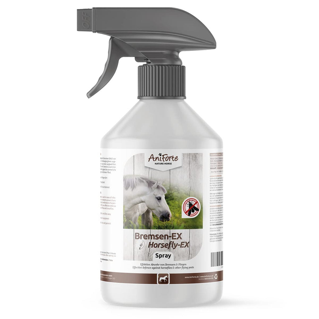 AniForte horseflies & fly spray horse 1L - horseflies-EX, horses immediate protection & effect against mosquitoes, flies, parasites, insect spray & insect protection, horsefly spray, horse accessories, horse care - PawsPlanet Australia