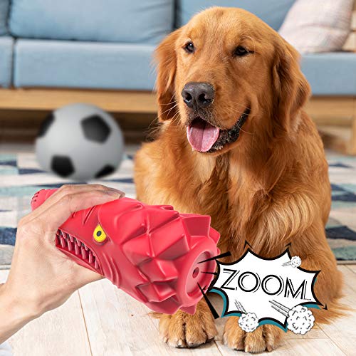 NOUGAT Dog Toys for Aggressive Chewers Large Breed, Squeaky Dog Toys for Medium Large Dogs, 100% Natural Rubber… Eagle - PawsPlanet Australia