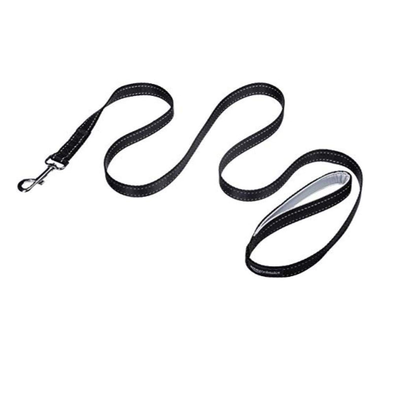 Amazon Basics Padded Handle Dog Leash - 1.52 m, Black 1.5 m - PawsPlanet Australia