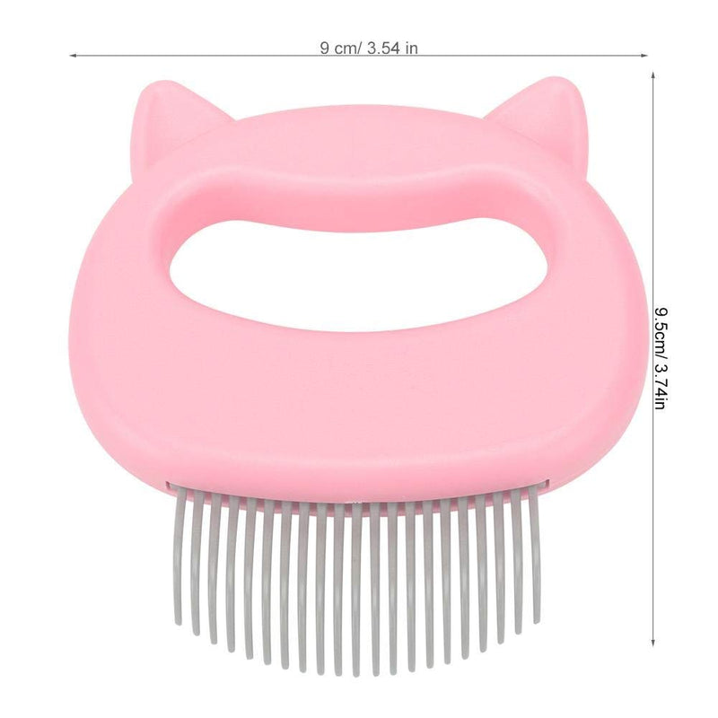 Broco Comb Grooming Brush Dog, Dematting Comb Massage Relaxing Cat Comb Grooming Hair Removal Shedding Cleaning Brush(Pink) - PawsPlanet Australia