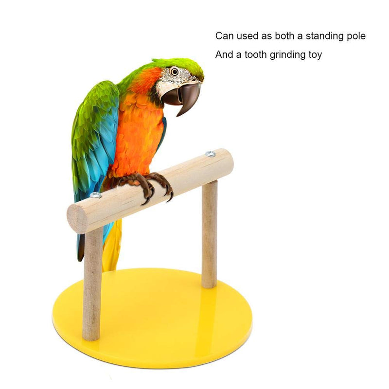 Bird Play Stands Wooden Tabletop Parrot Perch Shelf Portable Training Playground Parrot Chewing Biting Toy Bird Cage Accessories for Small Medium Birds - PawsPlanet Australia