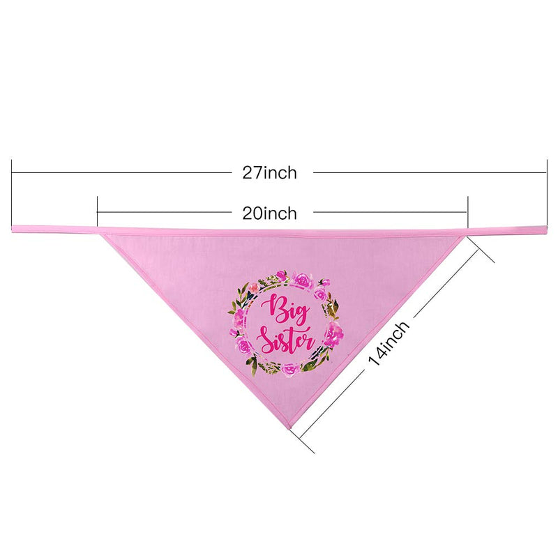 Big Sister Dog Bandana Triangle Bibs Scarf Accessories for Dogs Pets Cat - PawsPlanet Australia