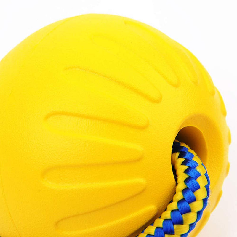 MoonZD Dog Toy,Rope-Ball Pet Toys,Durable Rubber Ball,Lightweight,Interactive Toys Outdoor,Indestructible Dog Chew Toy,Floats on Water–Great for Beach and Pool,Professional Dog Training Equipment - PawsPlanet Australia