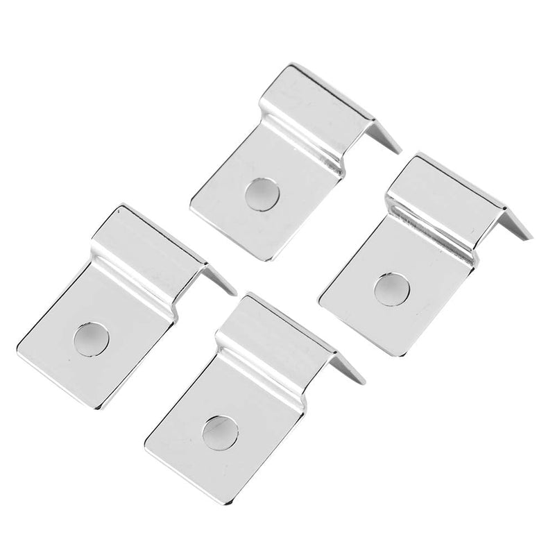 4Pcs Fish Tanks Glass Cover Clip Stainless Steel Aquarium Glass Cover Support Bracket Holders Universal Lid Clips for Rimless Aquarium(10mm) 10mm - PawsPlanet Australia