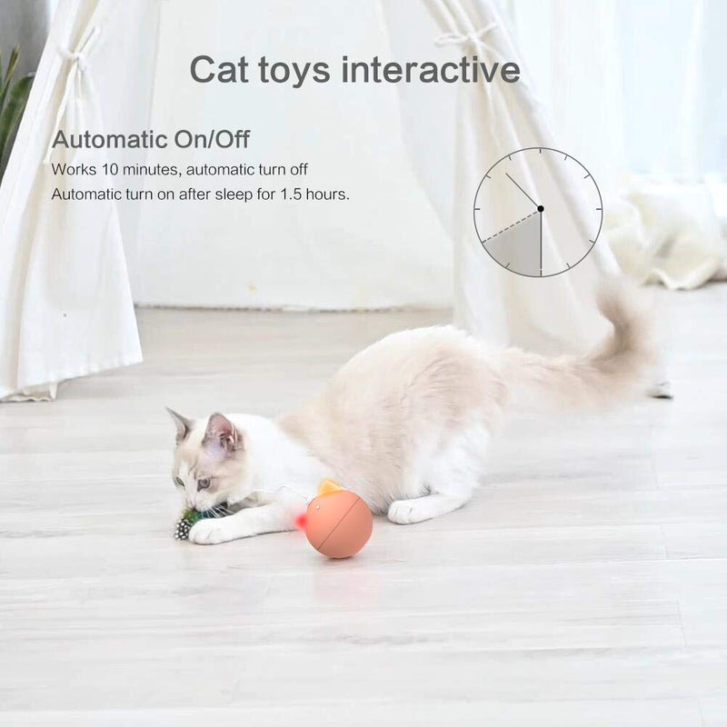 [Australia] - BENTOPAL Cat Toys for Indoor Cats Automatic Interactive with Cats/Kittens, Feather can Replaced White 