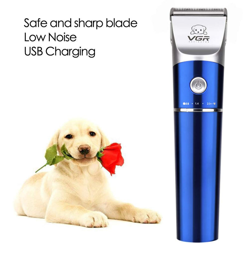 LikeBlue Electric Pet Grooming Clipper, Rechargeable Cordless Dog Cat Hair Trimmer Low Noise - PawsPlanet Australia