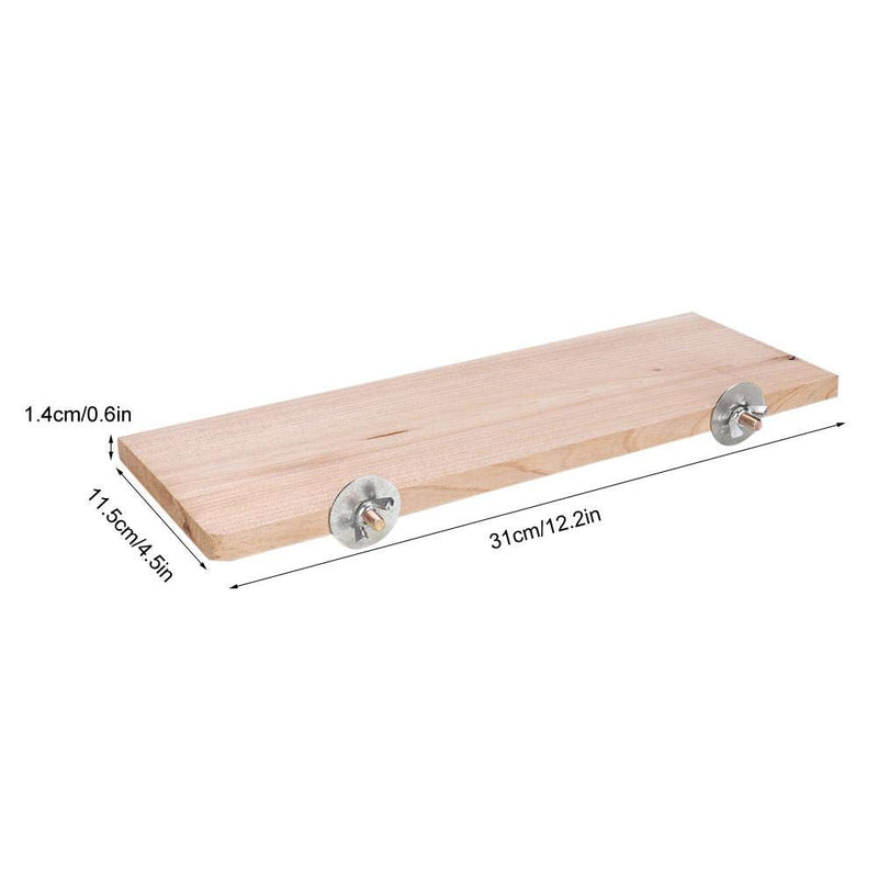 Hamster Platform Rectangle Natural Wood Stand Platform Pet Pedal Board Cage Chew Toy Small Animals Habitat Decor for Mouse Chinchilla Chipmunk Rat - PawsPlanet Australia