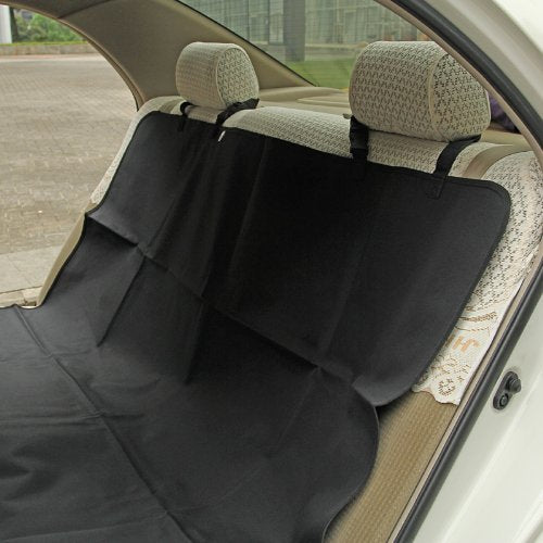 [Australia] - Winipet Pet Mat Seat Cover for Car, Easy to Install and Remove (Black, With Side Protection) 