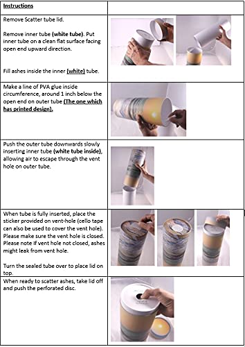 Scattering Ashes Urn, Scatter Tube, Eco-friendly Biodegradable Cremation Urn (Poppy Sunset) (Large) - PawsPlanet Australia