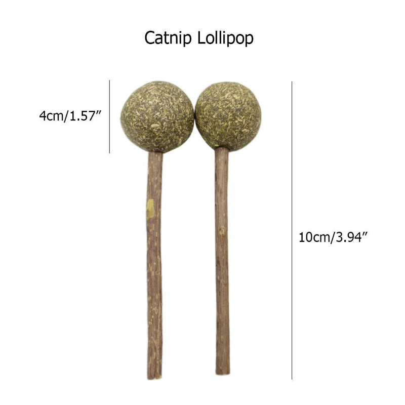 [Australia] - Rieibi Cat Chew Catnip Toys Natural Loofah and Catnip Lollipop Tooth Cleaning Toy for Cat Kitten Kitty 