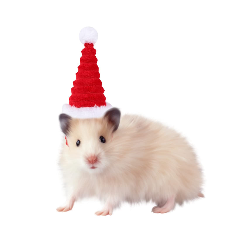 Pack of 2 Hamster Christmas Hat, Christmas Hat for Small Pets, Guinea Pig Santa Christmas Hat for Rabbits, Hamsters, Rabbits, Rats, Kittens and Small Animals - PawsPlanet Australia