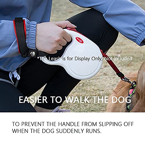 Only light Adjustable Wrist Safety Strap,Hands Free Dog Leash Short Rope with Nylon Hook and Loop Closure,Suitable for Large Dog Retractable Leashes&Stroller&Wheelchair Black M（Perimeter 3.93 inch） - PawsPlanet Australia