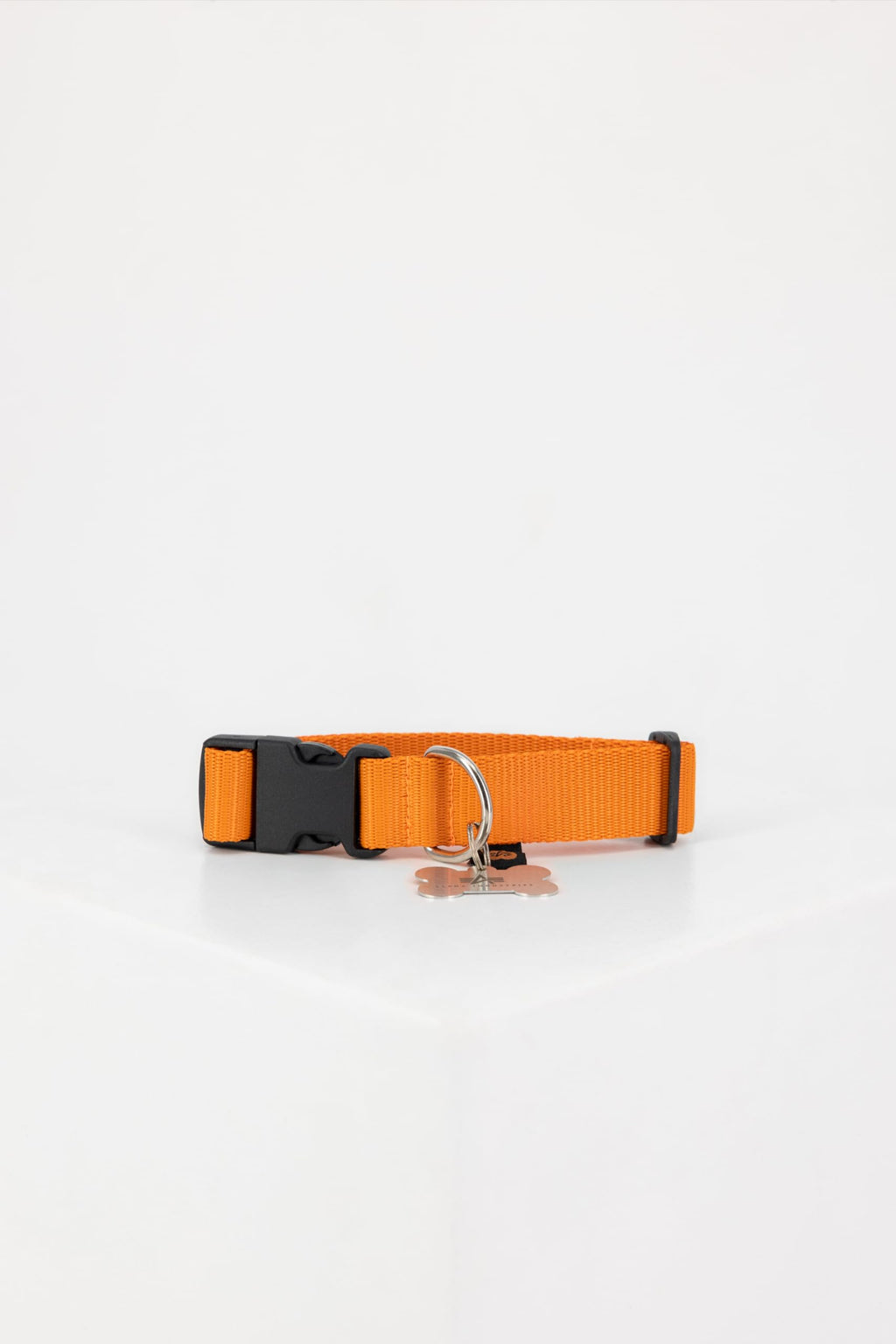 Alpha Industries Basic Dog-Tag Collar stylish dog collar Alpha Orange XS - PawsPlanet Australia
