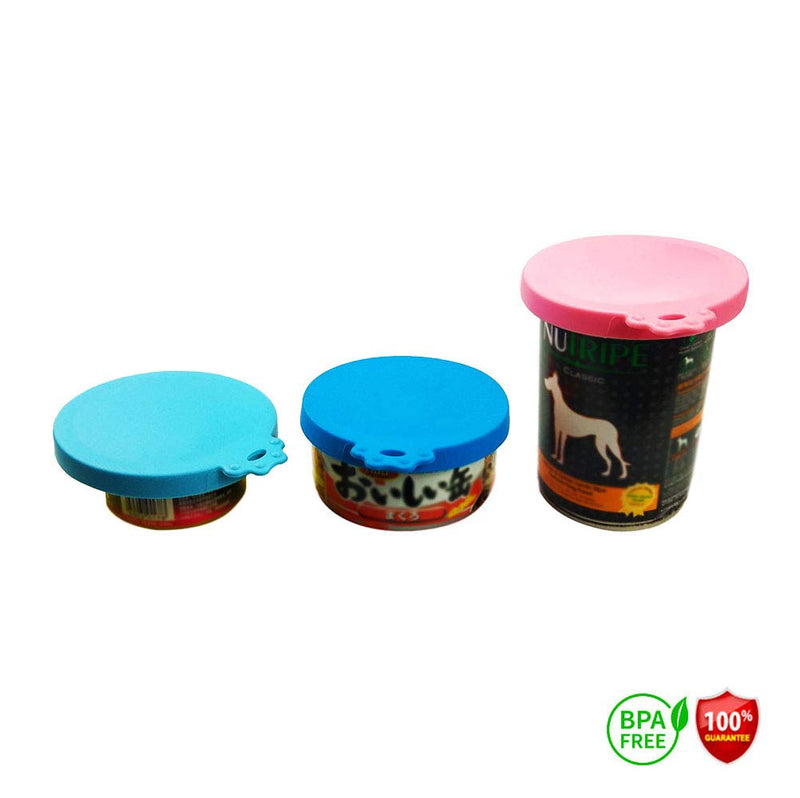 [Australia] - DYBEN Pet Can Covers/Universal BPA Free & Dishwasher Safe/Silicone Pet Food Can Lid Covers 3 pack 