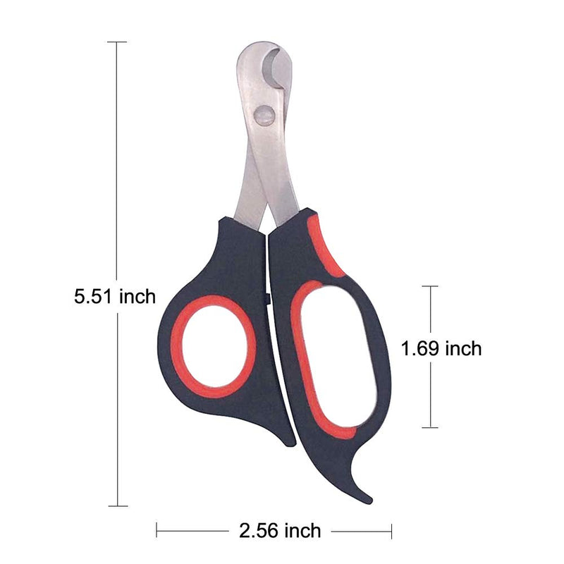 [Australia] - Niubow Professional Cat Nail Clippers Trimmer Scissors for Small Breeds, Puppies, Rabbits, and More, Safe Sharp Stainless Steel Blades, Non-Slip Big Handles, Easy at Home Grooming 